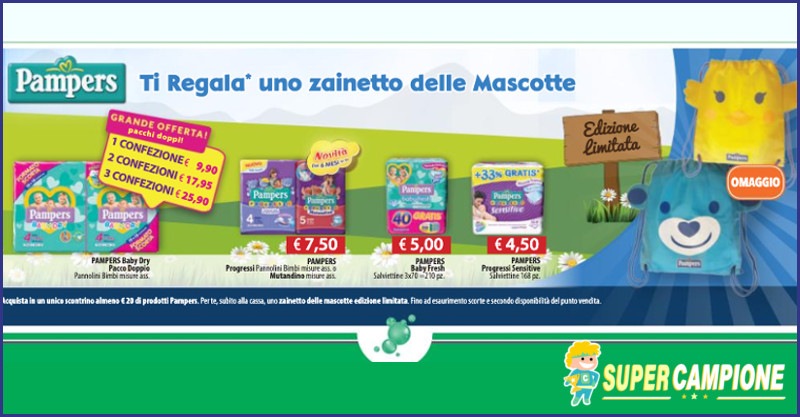 Omaggio zainetto delle Mascotte Pumpers Omaggio zainetto delle Mascotte Pumpers