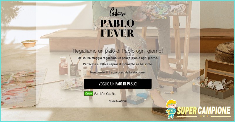 Vinci gratis un paio di Castañer al giorno Vinci gratis un paio di Castañer al giorno