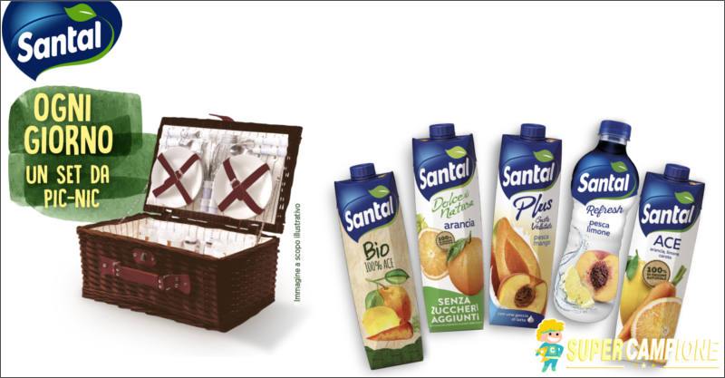 Santal: vinci set da pic-nic ogni giorno e 4 biciclette