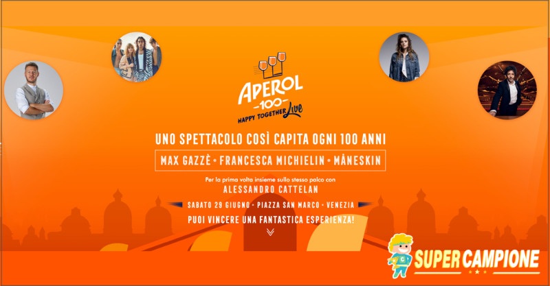 Aperol: vinci gratis un viaggio a Venezia per 2 Aperol: vinci gratis un viaggio a Venezia per 2