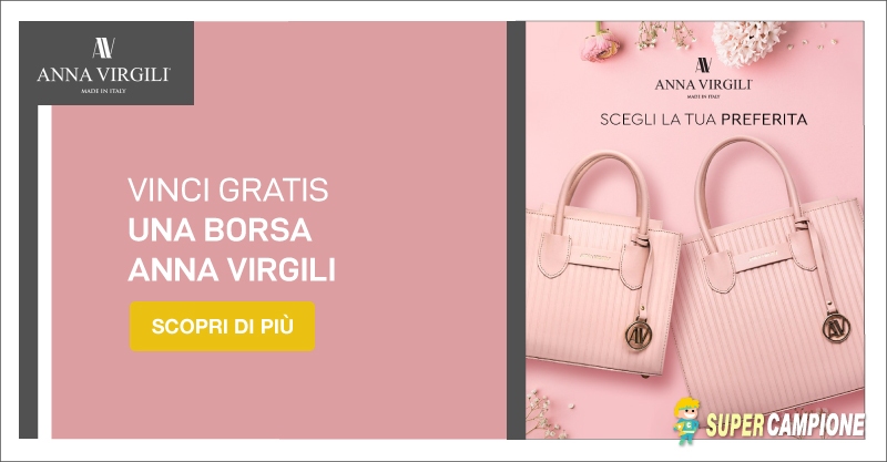 Vinci gratis una borsa Anna Virgili Vinci gratis una borsa Anna Virgili