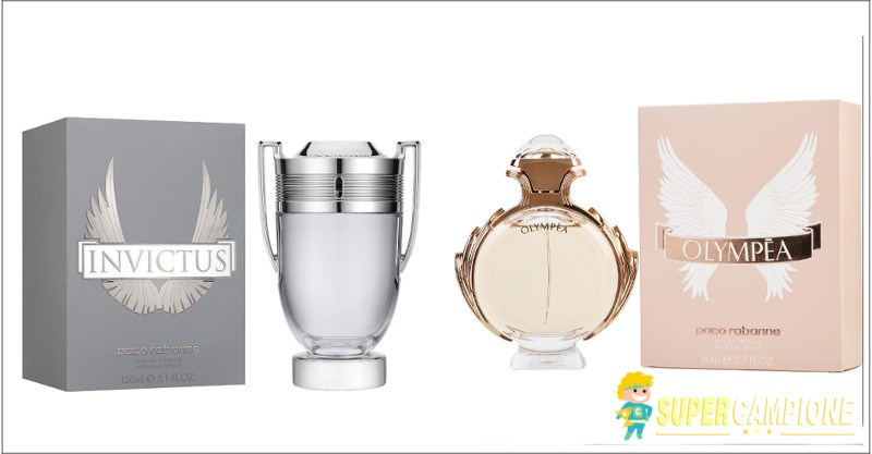 Vinci i profumi Paco Rabanne Olympéa e Invictus