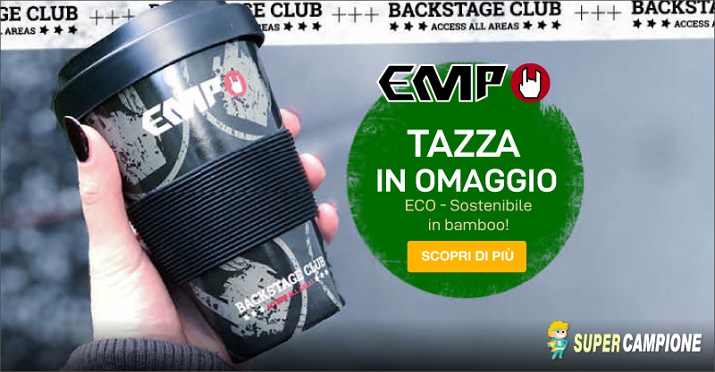 EMP: Omaggio tazza da viaggio in bamboo EMP: Omaggio tazza da viaggio in bamboo