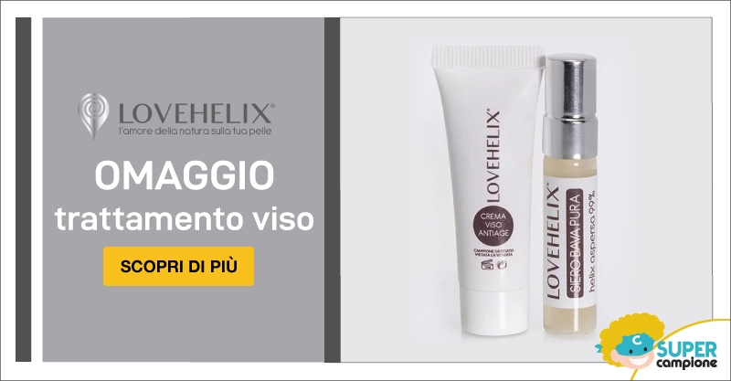 Campioni omaggio trattamento viso Love-Helix Campioni omaggio trattamento viso Love-Helix