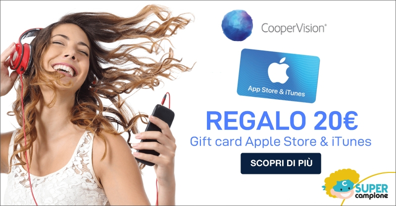 Vinci una gift card Apple Store & iTunes con CooperVision Vinci una gift card Apple Store & iTunes con CooperVision