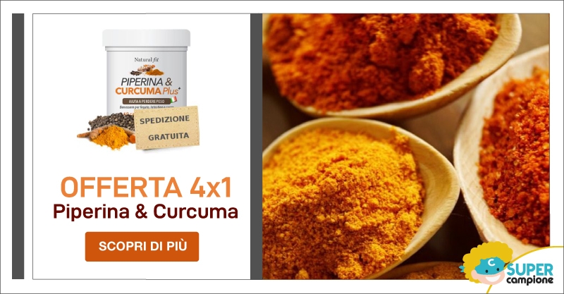 Offerta 4x1: Piperina e Curcuma PLUS 240 compresse