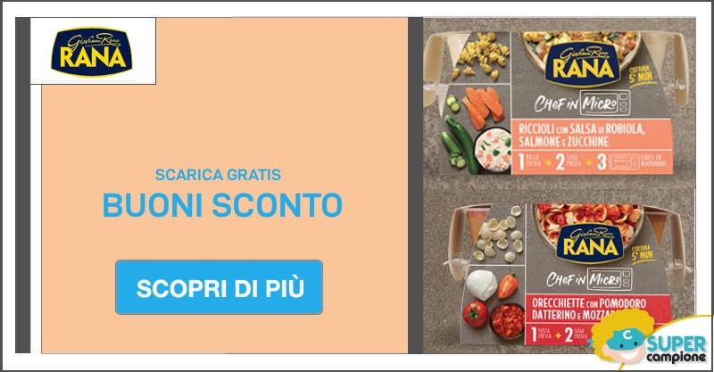 Buono sconto la Schiscetta di Giovanni Rana! Buono sconto la Schiscetta di Giovanni Rana!