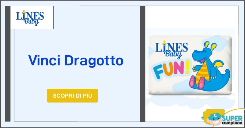 Vinci il peluches gigante Dragotto Vinci il peluches gigante Dragotto