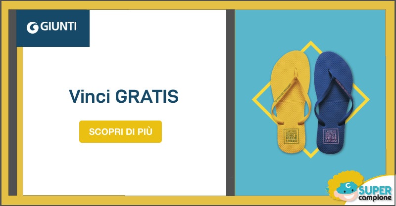 Vinci gratis un poster, tascabili e infradito