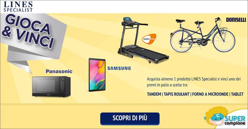 Vinci un premio a scelta con Lines Vinci un premio a scelta con Lines