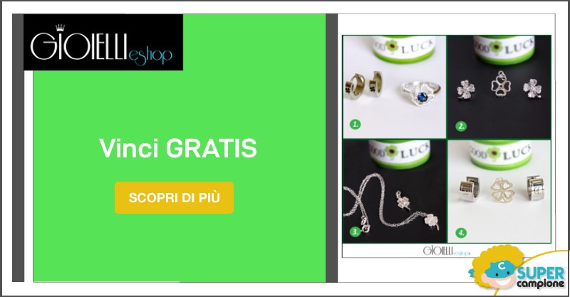 Vinci gratis i gioielli Quadrifoglio Vinci gratis i gioielli Quadrifoglio