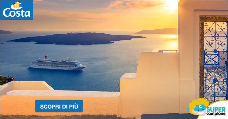 Costa Crociere: vinci gratis 5 crociere da 2500€ Costa Crociere: vinci gratis 5 crociere da 2500€