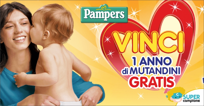 Vinci gratis 1 anno di Pampers! Vinci gratis 1 anno di Pampers!