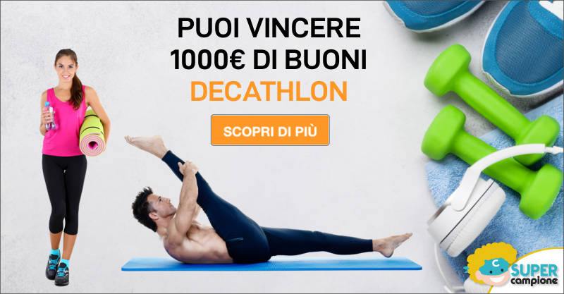 Vinci gratis 1000€ di buoni Decathlon