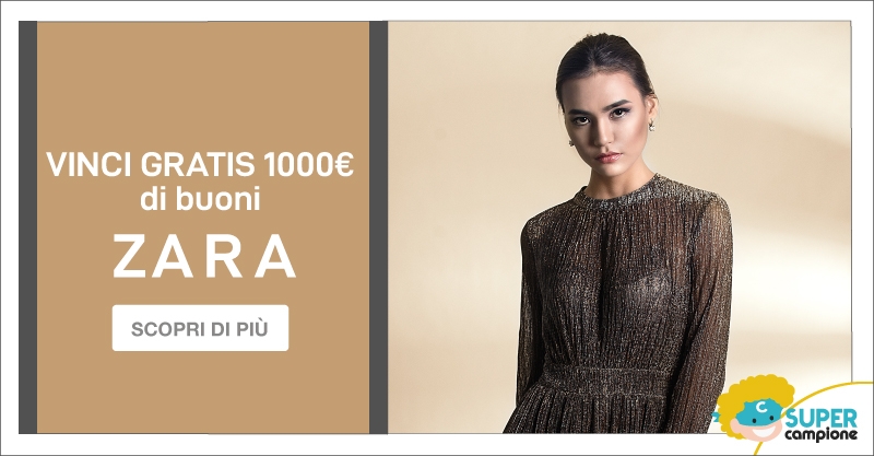 Vinci gratis 1000€ di buoni Zara