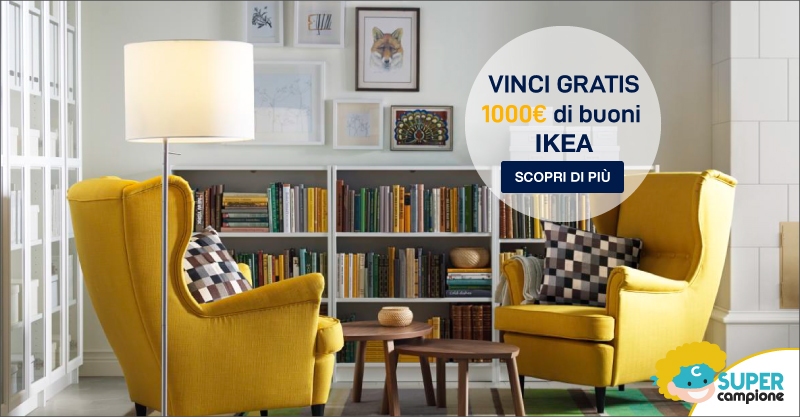 Vinci gratis 1000€ di buoni IKEA