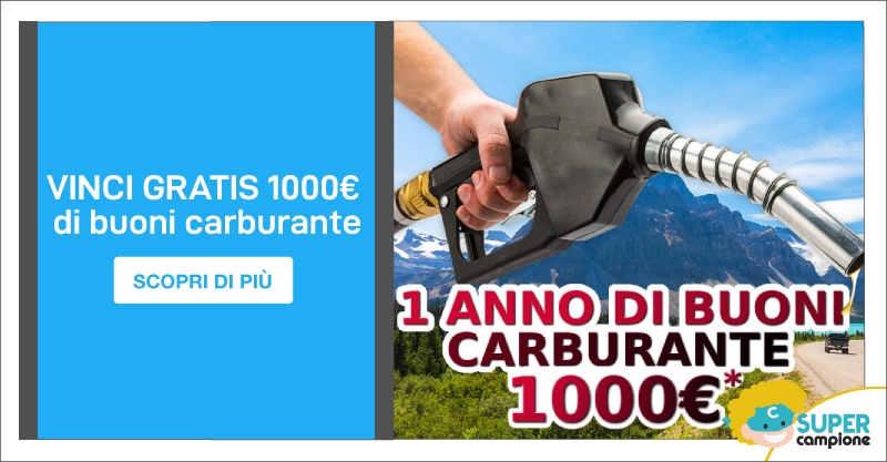 Vinci gratis 1000€ di buoni carburante