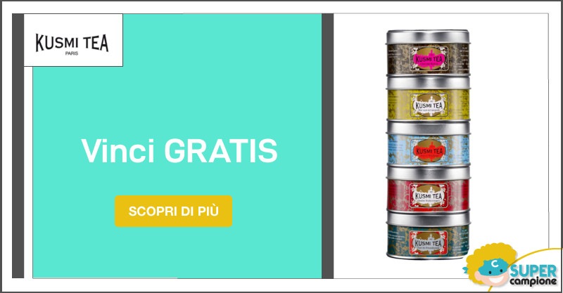 Vinci subito uno dei premi Kusmi Tea Vinci subito uno dei premi Kusmi Tea