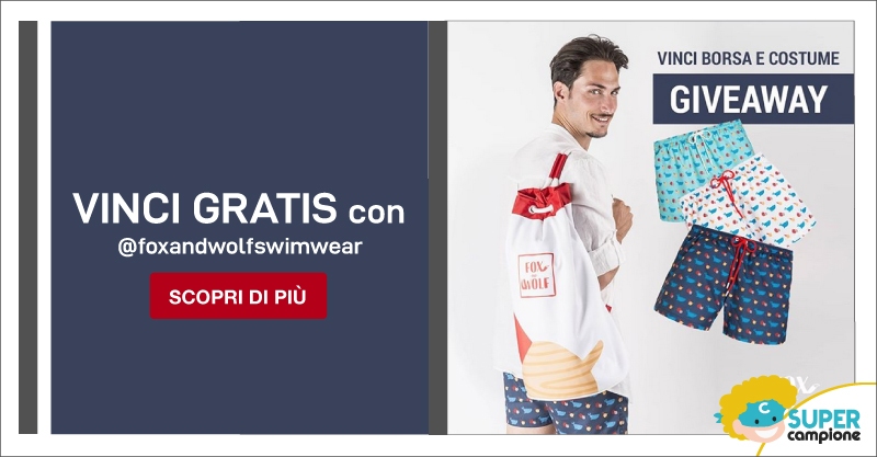 Vinci gratis costume e borsa con Fox and Wolf Vinci gratis costume e borsa con Fox and Wolf