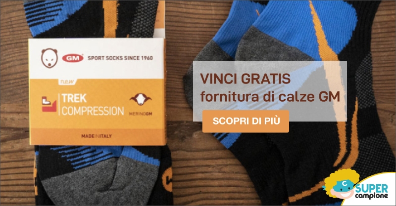 Vinci gratis fornitura di calze GM