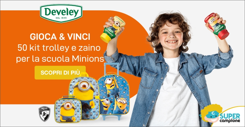 Vinci kit trolley e zaino Minions per la scuola