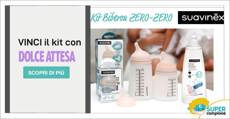 Vinci gratis Kit Biberon Suavinex con Dolce Attesa