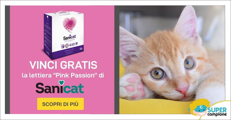 Vinci gratis la lettiera Sanicat Pink Passion Vinci gratis la lettiera Sanicat Pink Passion