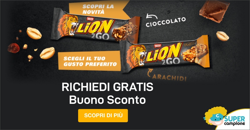 Buono sconto Lion 2Go Bar di Nestlé