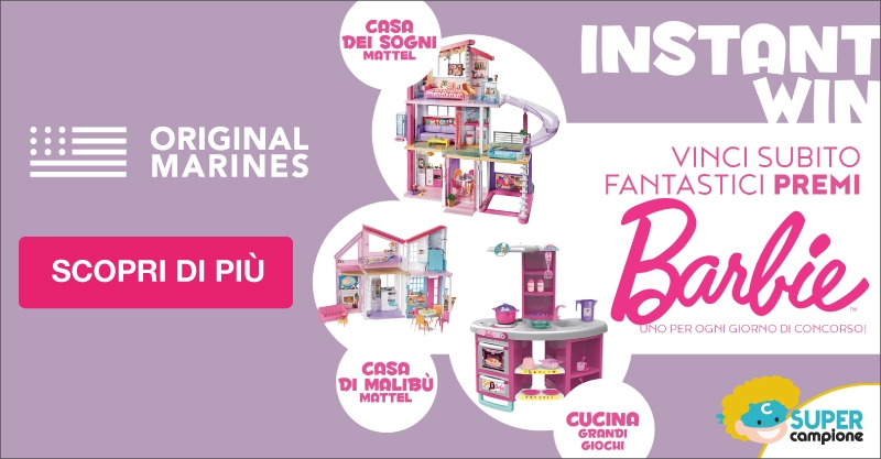 Vinci Gratis giochi Barbie con Original Marines