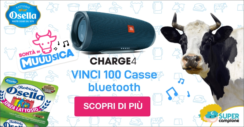 Vinci Casse Bluetooth con Fattorie Osella