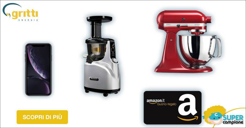 Vinci gratis iPhone XR, Kitchen Aid, estrattore, buoni Amazon