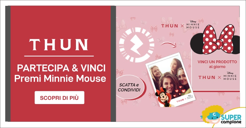 Vinci fantastici premi Thun tema Minnie Mouse Vinci fantastici premi Thun tema Minnie Mouse