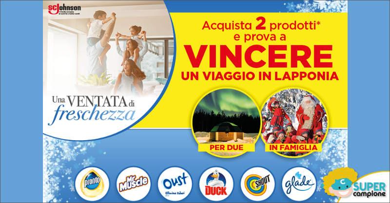 SC Johnson: vinci un viaggio in Lapponia da 7000€ SC Johnson: vinci un viaggio in Lapponia da 7000€
