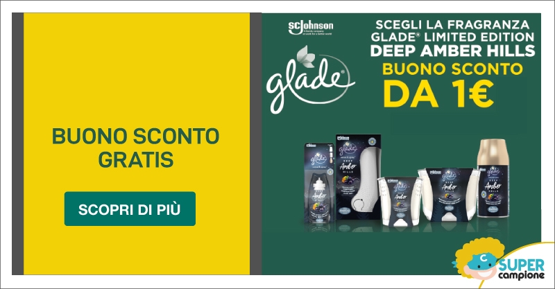 Buono sconto gratis Glade Buono sconto gratis Glade