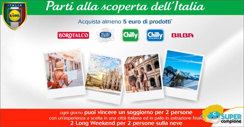 LIDL: vinci un soggiorno in Italia 2 persone