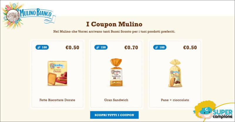 Buoni sconto Mulino Bianco