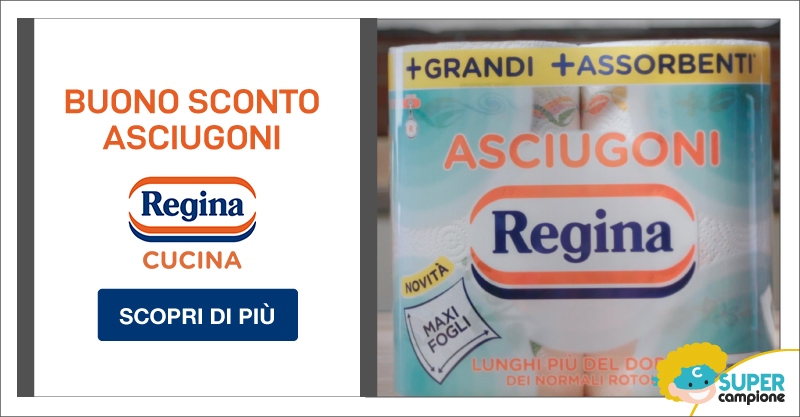 Buono sconto gratis Asciugoni Regina