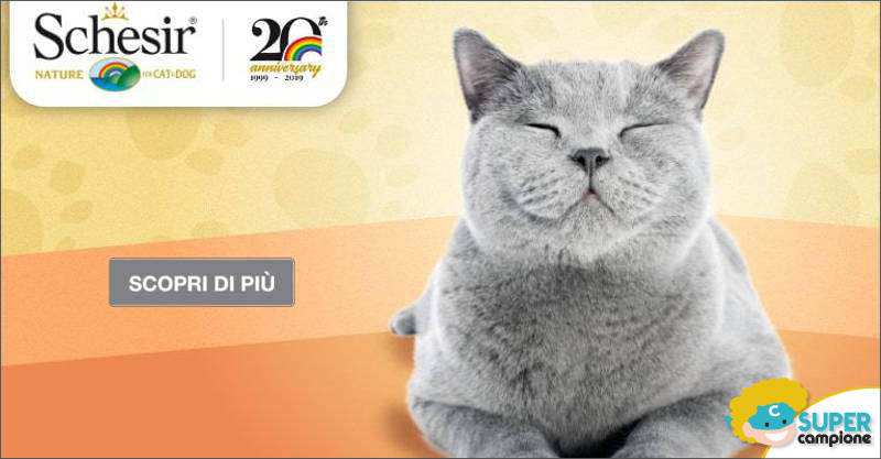 Vinci gratis fornitura prodotti Schesir Cat Vinci gratis fornitura prodotti Schesir Cat