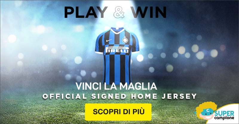 Vinci la maglia dell'Inter autografata e tanti altri premi Vinci la maglia dell'Inter autografata e tanti altri premi