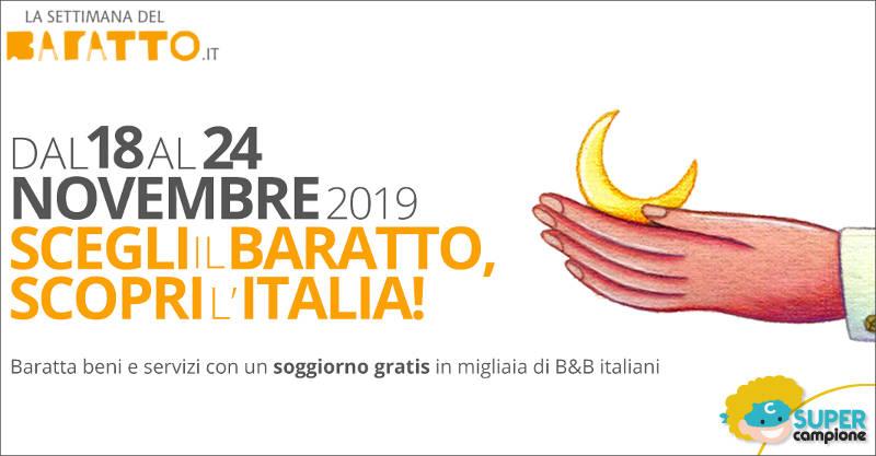 Settimana del Barattto: soggiorna gratis in cambio di un servizio