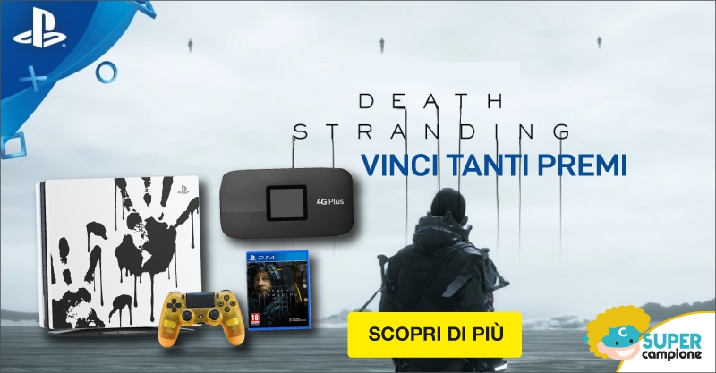 Vinci PS4 PRO Limited Edition Death Stranding e tanti altri premi Vinci PS4 PRO Limited Edition Death Stranding e tanti altri premi