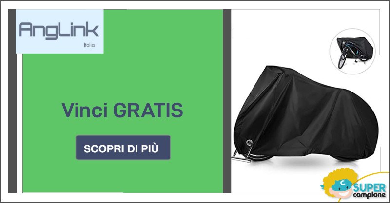 Vinci gratis un copri bicicletta Anglink Vinci gratis un copri bicicletta Anglink
