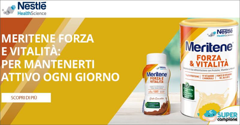 Campioni omaggio integratore Meritene Nestlé