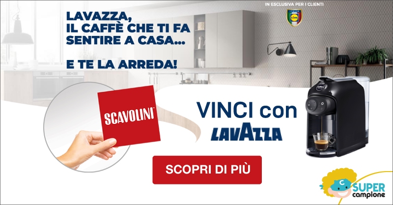 Vinci macchina da caffè e 1 buono da 10.000€ con Lavazza Vinci macchina da caffè e 1 buono da 10.000€ con Lavazza