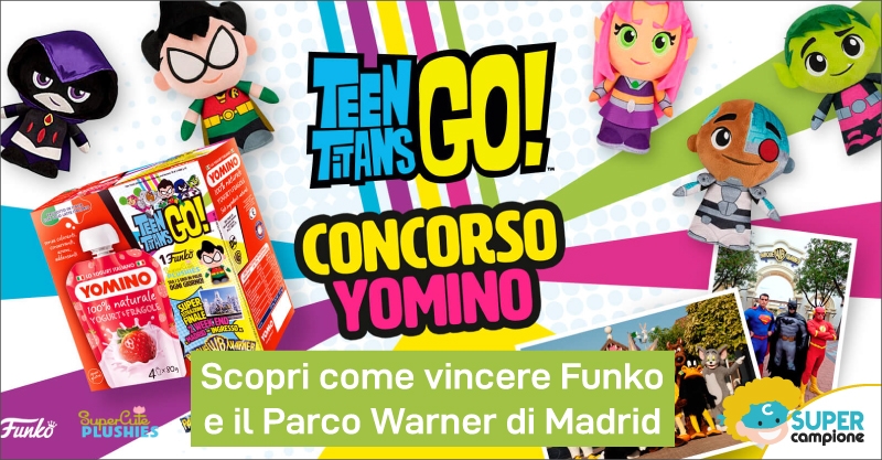 Vinci 1 ingresso per il parco Warner a Madrid e Funko con Yomino