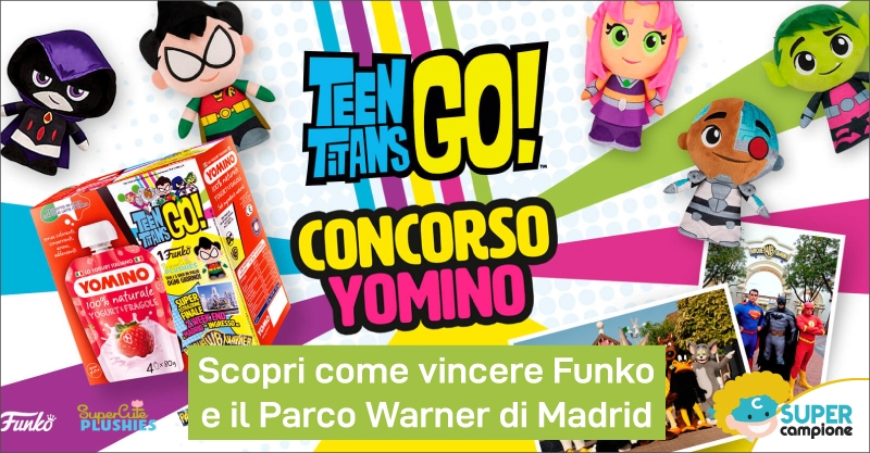Vinci 1 ingresso per il parco Warner a Madrid e Funko con Yomino Vinci 1 ingresso per il parco Warner a Madrid e Funko con Yomino