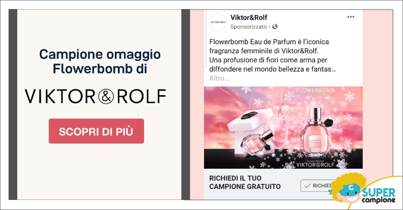 Campione omaggio Flowerbomb Eau de Parfum Viktor & Rolf Campione omaggio Flowerbomb Eau de Parfum Viktor & Rolf