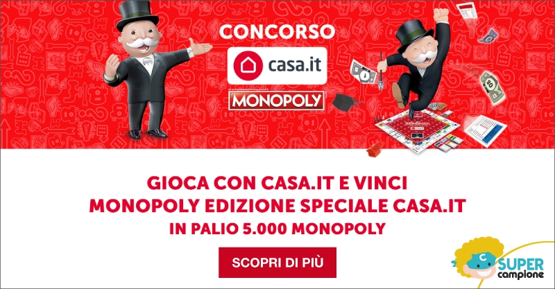 Vinci 5.000 MONOPOLY in edizione limitata con Casa.it