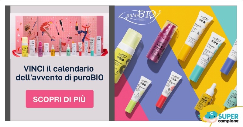 Vinci il calendario dell'avvento Puro Bio Cosmetics