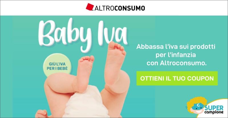 Altroconsumo: unisciti a Baby Iva e ricevi il coupon sconto